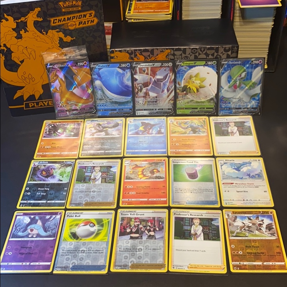 Champions Path HOLOS AND V cards!!